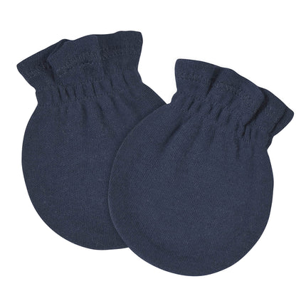 Manoplas Gerber sin arañazos para bebé niña, paquete de 8 y 12, azul marino/gris/blanco, de 0 a 3 meses (paquete de 12)