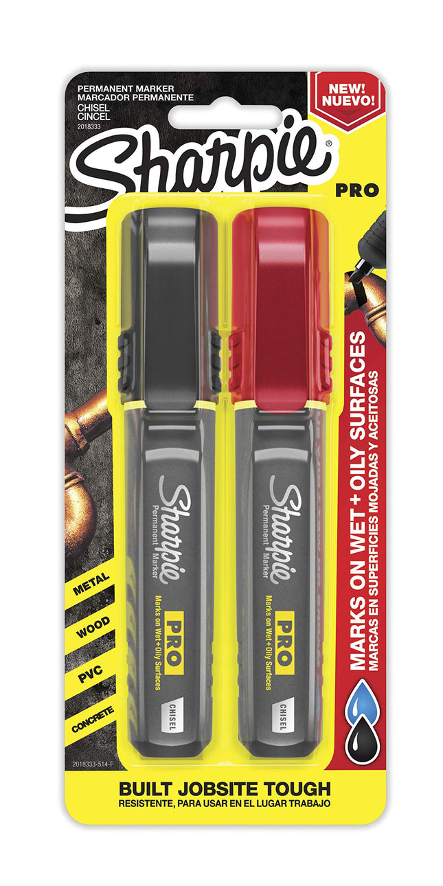 Sharpie PRO Permanent Marker, Medium, Chisel Tip, 