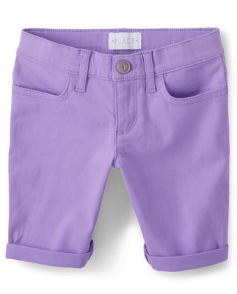 The Children's Place Girls' Denim Skimmer Shorts, 