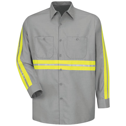 Red Kap Men's Industrial 2 Piece Lined Collar Work Shirt - Multi - Large