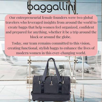 Bolsa de lona convertible Baggallini Multizip, azul marino, talla única