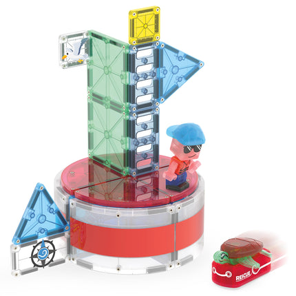 Magna-Tiles Lighthouse Rescue 26-Piece Magnetic Construction Set, The Original Magnetic Building Brand
