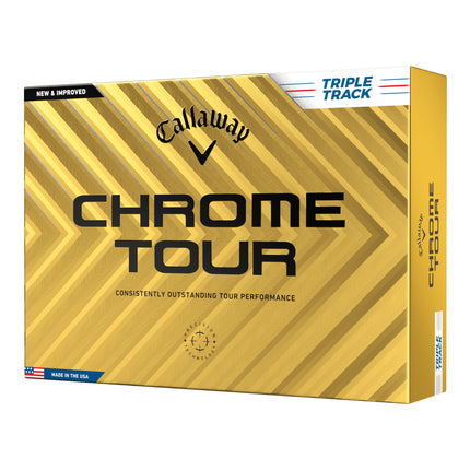 Callaway Golf Chrome Tour Golf Ball, Triple Track,