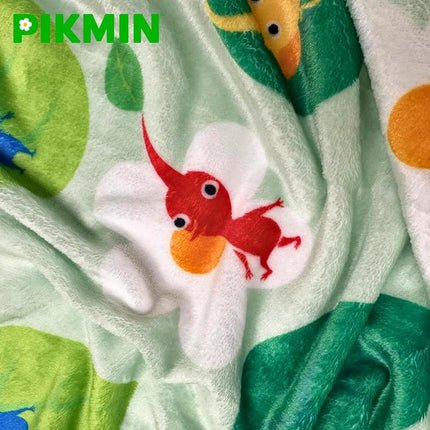 Nintendo Pikmin Game Throw Blanket 60 in x 46 in – Kids Soft Cozy Plush for Couch, Bed & Travel, (Officially Licensed Product) by Franco