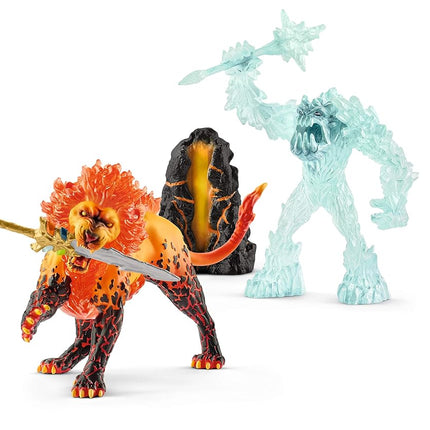 SCHLEICH Eldrador 42455 Battle for the Superweapon - Frost Monster vs. Fire Lion, multi-colour