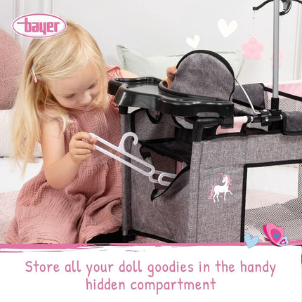 Bayer Multi Bed Doll Accessories Set for Kids, Toddler Role Play Toy Gifts