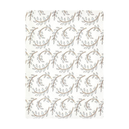 Paquete de paños de tela de franela de algodón Hudson Baby para bebé unisex, diseño de amigos del bosque para niña, talla única