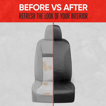 Fundas de asiento impermeables Motor Trend SpillGuard para asientos delanteros, costuras grises – Protectores de asiento de neopreno duraderos, fáciles de instalar, fundas interiores para auto, camión, camioneta, SUV