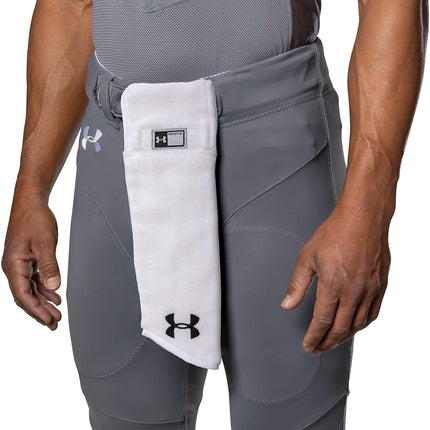 Under Armour Unisex Adult UA20800 Football Towel, White, Adult- One Size US