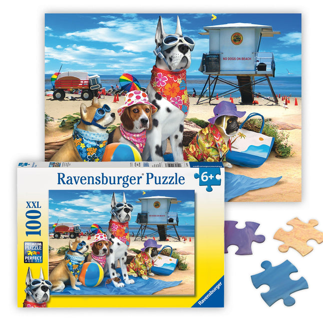 Ravensburger No Dogs On The Beach Puzzle (100-Piec