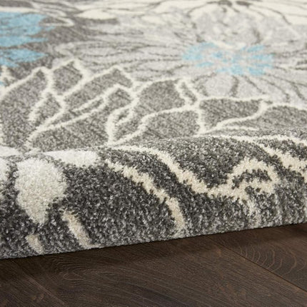 Nourison Charleston Black Sarouk 9.6-Feet by 13.6-Feet 100-Percent Wool Oversize Rug