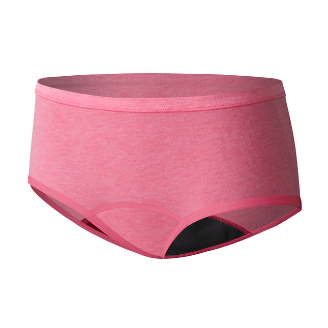Hanes Culotte Menstruelle Fille, Confort, Point. Shorty & Hipster, Protection Modérée, Multi-Lot, Shorty - Rose/Bleu/Noir - Lot de 4, 8