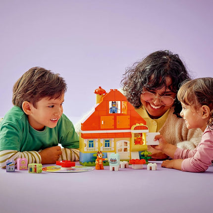 LEGO® DUPLO® Bluey: Bluey’s Family House with Memory Game 10459 2-in-1 Interactive Toy Combines Family Recall Fun with Pretend Play Inspired by the TV Show, Toy for Ages 3 Plus