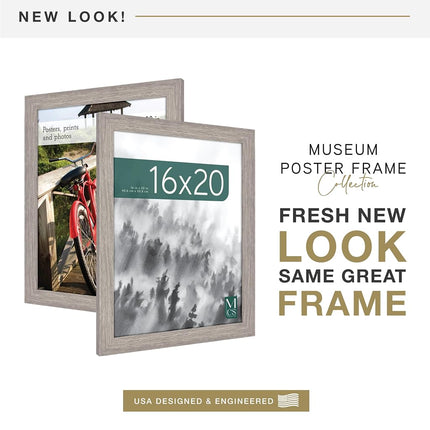 MCS Museum Poster Frame, Barnwood, 16 x 20 in, Single