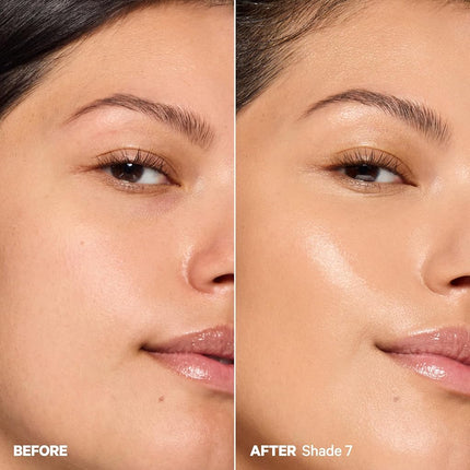 Milk Makeup Hydro Grip Hydrating Gel Skin Tint with Hyaluronic Acid – Buildable Light Coverage for Up to 12 Hours w/Dewy Finish – Non-Comedogenic – 7 Medium w/Neutral Undertones, 1oz