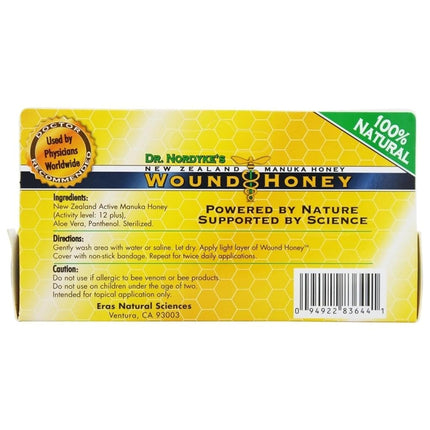 Wound Honey, Manuka Honey Wound Cream with Active Manuka Honey