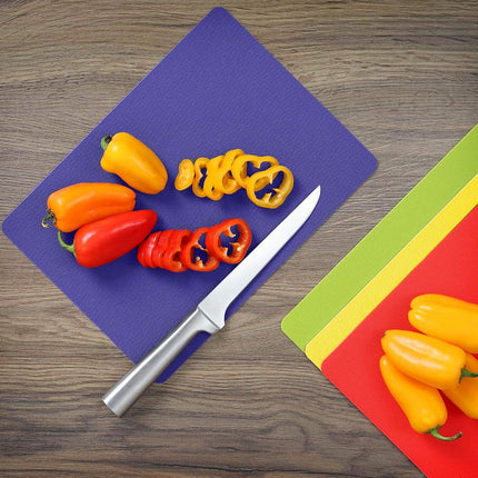 Dexas Heavy Duty Grippmat Flexible Cutting Board Set of Four 8 x 11 inches