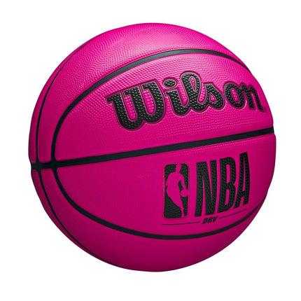 Wilson NBA DRV Outdoor Basketball with Pump - Pink, Size 7-29.5"