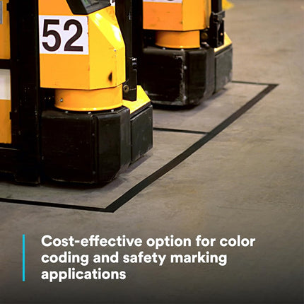3M Floor Marking Solutions Vinyl Tape, 764, 1 in by 108 Ft, Green, Social Distancing,Floor & Safety Marking, 1 Roll