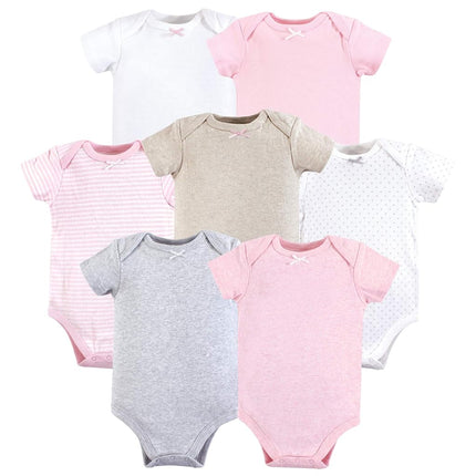 Hudson Baby Baby Cotton Bodysuits, Girl Basic, 6-9 Months