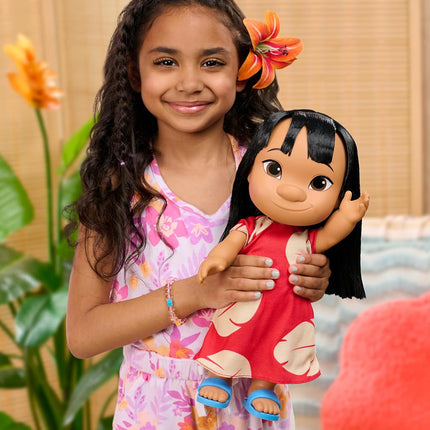 Disney Lilo & Stitch 14-inch Poseable Lilo Doll with 5-inch Stitch Figure,