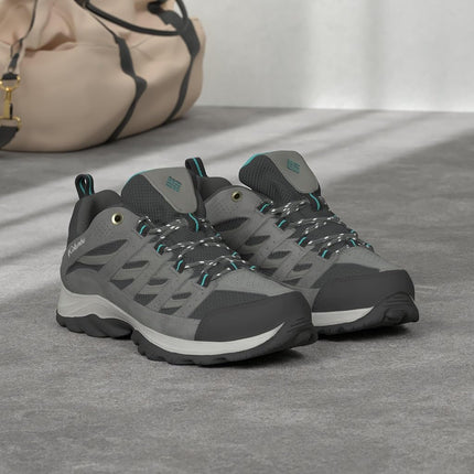 Columbia Women's Crestwood low rise hiking shoes, Grey (Graphite x Pacific Rim), 8 UK