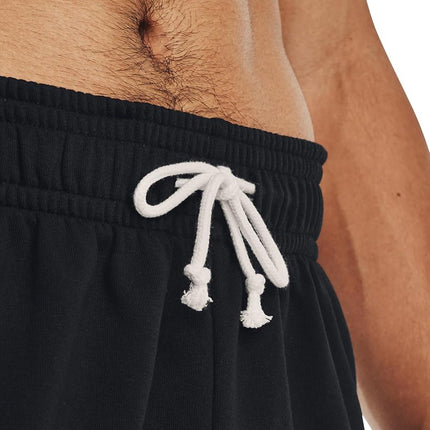 Under Armour Mens Rival Terry 6'' Shorts Black M