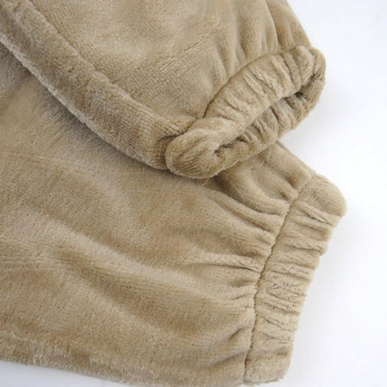 HonestBaby Velour Pullover Hoodie and Zip Front Sweatshirt and Jogger Sweatpants Set Baby, Toddler, Boys, Girls, Unisex, Sand, 2T, Sand, 2T