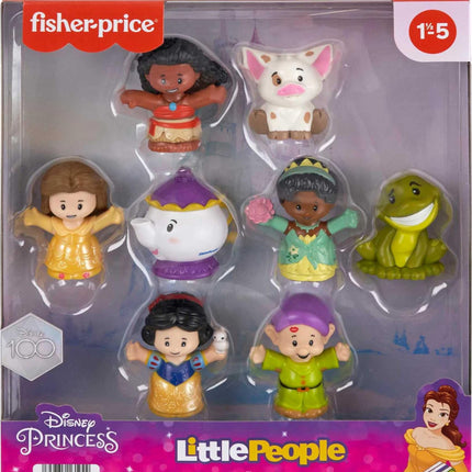 Fisher-Price Little People Jouets d'éveil Disney Princess Histoires en duo Ensemble de 8 figurines pour les jeux d'imitation Enfants de 18 mois et plus