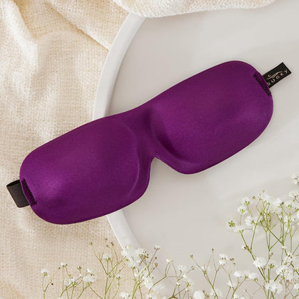 Bucky 40 Blinks No Pressure Solid Eye Mask for Sleep & Travel, Plum, One Size, Plum, 1 Count (Pack of 1), 40 Blinks No Pressure Eye Mask for Travel & Sleep