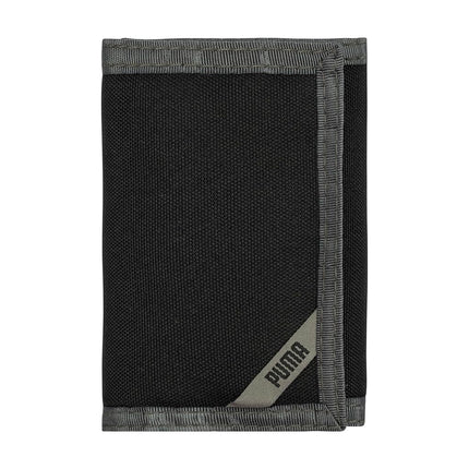 PUMA RISE TRIFOLD WALLET, Black/Grey, One Size