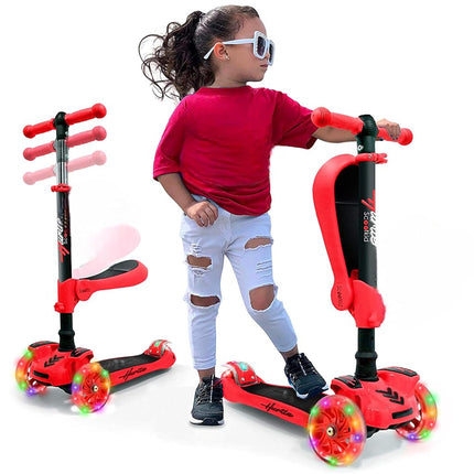 Hurtle 6 Wheeled Scooter for Kids - Stand & Cruise