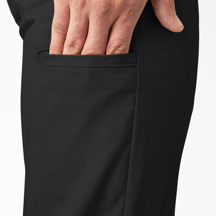 Dickies Mens Slim Fit Tapered Leg Multi-use Pocket Work Pants, Black, 38W x 30L