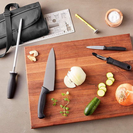 Mercer Culinary Partners in Education 9-Piece Millennia Culinary School Kit, Black