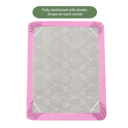 Elegant Comfort 1500 Premium Hotel Quality 18-21 Inches Deep - Extra Deep Pocket Single Fitted Sheet for High Mattress, Luxury and Softest, Smart Pocket - Wrinkle Free, Queen, Light Pink
