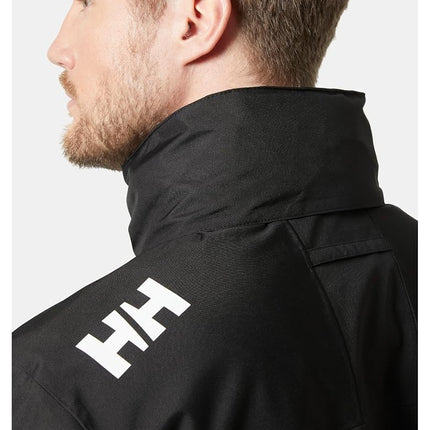 Helly Hansen Men's Crew Hooded Jacket 2.0, Black, M