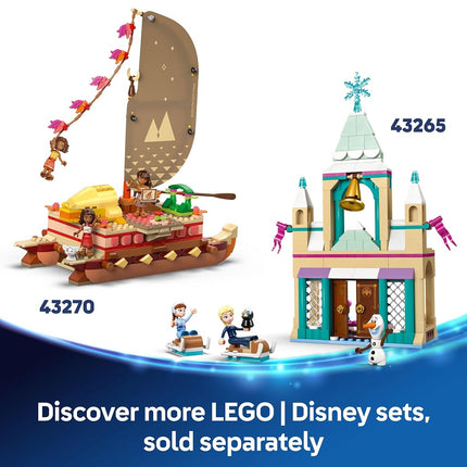 LEGO ǀ Disney Princess Cinderella’s Castle & Horse Carriage Toy - incl. Cinderella & Prince Charming Mini Dolls, plus Lucifer, Gus and a Horse Animal Figure - Gift for 6+ Year Old Girls - 43275