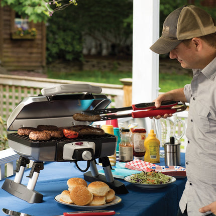Cuisinart CGS-134 Juego de herramientas para barbacoa con guante para parrilla, rojo (3 piezas)