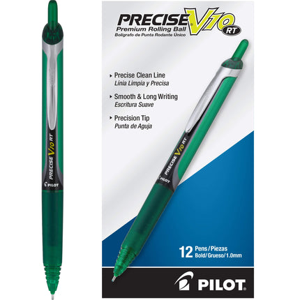 PILOT Precise V10 RT Refillable & Retractable Roll