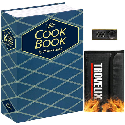 KOFAIR Book Safe with Combination Lock, Hidden Saf