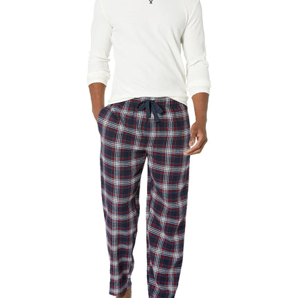 Wrangler Men's Waffle Knit Top and Flannel Pant Pa