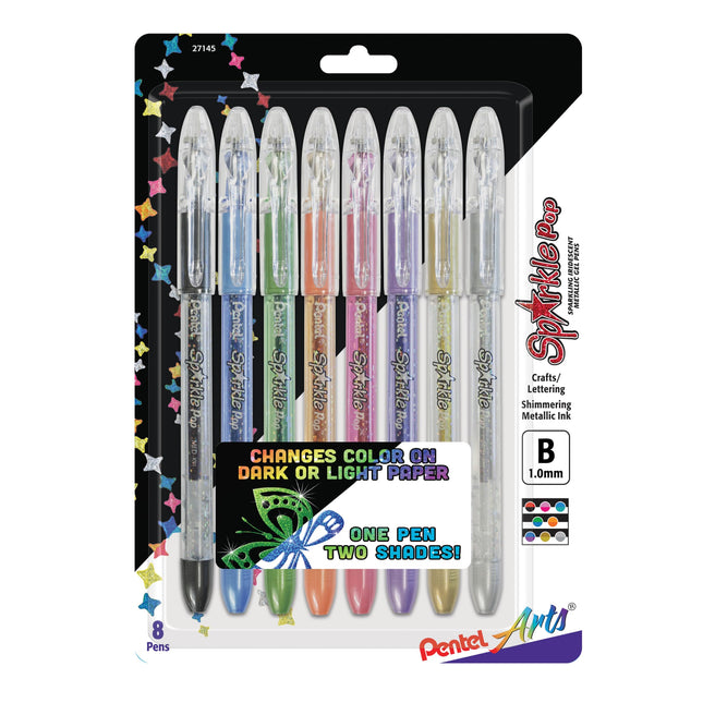 Pentel ARTS Sparkle POP Gel Pen, Assorted Colors, 