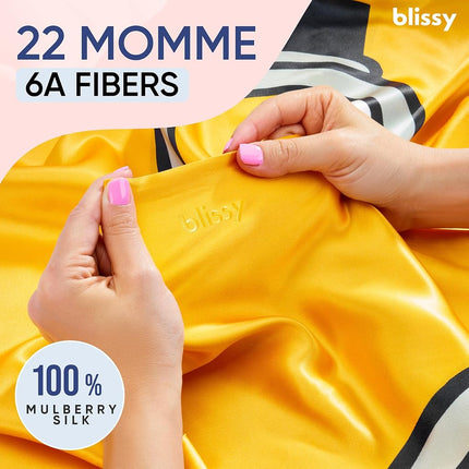 Blissy Silk Pillowcase - 100% Pure Mulberry Silk - 22 Momme 6A High-Grade Fibers - Silk Pillow Cover for Hair & Skin - Regular, Queen & King (Minion, 20" x 30" (Pack of 1))