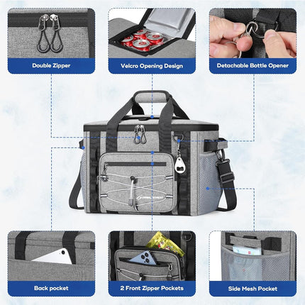 Maelstrom 30Can Collapsible Soft Cooler Bag, Leakproof Insulated Ice Chest