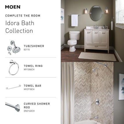 MOEN Idora 4 in. Centerset 2-Handle Bathroom Faucet in Chrome