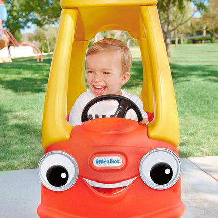 Little Tikes Cozy Coupe Car, Kids Ride-On Foot to Floor Slider, Mini Vehicle Push Car with Real Working Horn, Clicking Ignition Switch & Petrol Cap, For Ages 18 Months plus