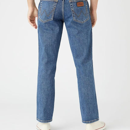 Wrangler Men's Cowboy Cut Active Flex Slim Fit Jean, Stonewash, 38W x 34L
