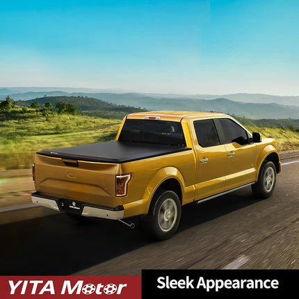 YITAMOTOR Soft Roll Up Truck Bed Tonneau Cover Compatible with 2005-2023 Nissan Frontier(NO México), Fleetside 5 ft Bed