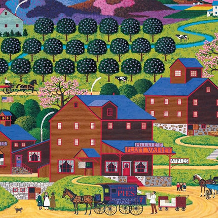 Buffalo Games - Charles Wysocki - Plum Valley - 300 Large Piece Jigsaw Puzzle for Adults - Challenging Puzzle Perfect for Game Nights