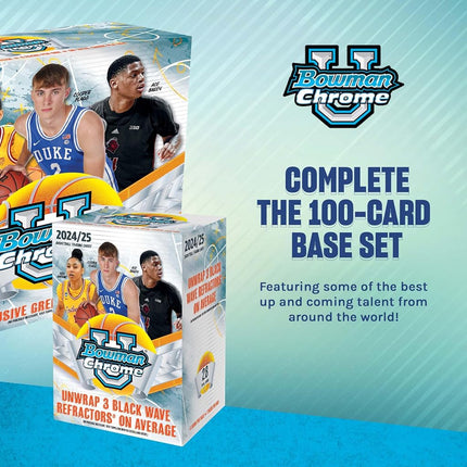 Topps 2024-25 Bowman University Chrome Basketball - Factory Sealed - Value Box